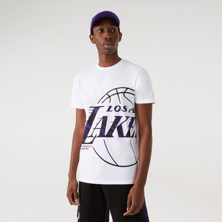 Ropa New Era Nba Blancos - LA Lakers Oil Slick Logo Infill 53780UFTS